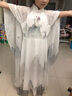 伊顏純古箏演出服女大童女童古箏演出服裝兒童合唱中國風(fēng)民樂演奏比賽藝 淺灰色 單獨山水衣服 170cm 適合53千克以內(nèi) 曬單實拍圖