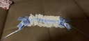 八角玫洛麗塔頭飾lolita蕾絲蝴蝶結(jié)KC發(fā)箍LO娘百搭蕾絲kc發(fā)帶蝴蝶結(jié) 蕾絲+淺藍(lán)色（帶暗夾） 曬單實(shí)拍圖
