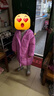 迪士尼（Disney）羽絨服女童2025新款棉服中長(cháng)款洋氣棉衣加厚連帽冬裝外套過(guò)膝棉服 紫羅蘭 【加厚過(guò)膝+升版絨不起坨 130 建議身高120-129厘米 曬單實(shí)拍圖