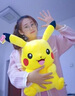 愛(ài)菲兔皮卡丘公仔兒童玩偶比卡丘毛絨玩具睡覺(jué)抱枕布娃娃超萌女生日禮物 大笑款皮卡丘 大號 全長(cháng)52厘米【有防偽碼】 曬單實(shí)拍圖