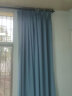 阿黎棉麻雾霾蓝窗帘日式客厅卧室高遮光隔热防晒挂钩 宽3.0米*高2.6米 实拍图