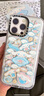 CASETIFY 三麗鷗家族-Cinamoroll 大耳狗x CASETiFY聯(lián)名 咖啡廳可愛(ài)貼紙 適用于iPhone16/15/14 Plus 透明黑框 iPhone 15 Pro Max 曬單實(shí)拍圖