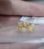 六福珠寶足金和田玉白玉蘭花黃金耳釘耳飾送禮計價GDGTBE0048 2.27克(含工費525元) 曬單實拍圖