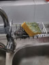 家の物语（KATEI STORY）日本水龙头置物架厨房水槽洗碗池抹布沥水架家用免打孔收纳架挂篮 不锈铁水龙头置物架 实拍图