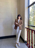 宜惜綺 短款小西裝外套女春秋款2022年秋季新款韓版女裝氣質(zhì)休閑小西服上衣小個子工作服 咖啡色 M 曬單實拍圖