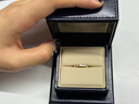 蕭邦（Chopard）明星同款小冰塊窄版戒指女士18K玫瑰金戒指情侶七夕禮物官方正品 18K玫瑰金單鉆 53 曬單實(shí)拍圖