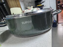 蘇泊爾（SUPOR）火鍋家用火鍋多功能湯鍋涮鍋304不銹鋼涮羊肉鍋電磁爐燃?xì)馔ㄓ?【清湯火鍋】松綠色 28cm 曬單實(shí)拍圖