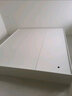 錦童床 無(wú)床頭床雙人床現代簡(jiǎn)約板式榻榻米床無(wú)靠背高箱儲物床 暖白色1.5*2米 裸床 曬單實(shí)拍圖