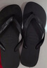 havaianas哈唯納Top炫彩夾腳人字拖女夏海邊平底拖鞋親子款 0090-火耀黑 41-42 巴西碼 曬單實(shí)拍圖