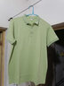 萊北  男士短袖T恤夏季純棉翻領(lǐng)polo打底衫夏裝純色休閑時(shí)尚夏天年輕人有領(lǐng)帶領(lǐng)微領(lǐng)上衣男裝反領(lǐng)衣服 卡213綠色 3XL/185【160-175斤穿】 曬單實(shí)拍圖