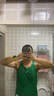銳零運(yùn)動(dòng)2025新款【競(jìng)速adv男運(yùn)動(dòng)背心】戶外跑步坎肩無(wú)袖工字健身衣速干 綠色 XL (180) 男 曬單實(shí)拍圖