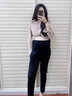 費雪孕婦褲子秋冬外穿上班通勤西褲秋季2025新款小個(gè)子九分職業(yè)褲 【黑色中縫線(xiàn)】-春秋款 XL【135-145斤適穿】 曬單實(shí)拍圖
