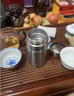 德梵蒂景德鎮(zhèn)陶瓷內(nèi)膽保溫杯雙層帶蓋陶瓷過濾網(wǎng)便捷泡茶杯男女士禮品杯 粉紅色 280ML 曬單實(shí)拍圖