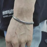 QMXD扁蛇骨鏈手鏈男生小眾高級感男士手鏈時(shí)尚百搭簡(jiǎn)約網(wǎng)紅手飾品 手鏈+5cm延長(cháng)鏈 曬單實(shí)拍圖