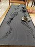 梵上器舍（FANGSHANGQISHE）獲獎作品天然整塊烏金石頭茶盤手工雕刻現(xiàn)代浮雕家用排水石板茶臺 母親河（烏金石） 90*30*3CM(適合1.5-2M桌) 曬單實(shí)拍圖
