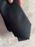 诺斯.马丁简约真丝领带男士正装商务职场日常领结不含领带夹子 黑色真丝7cm宽 实拍图
