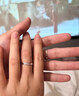 伊凡迪鉆戒鉑金戒指白金情侶對戒活口閉口求訂結(jié)婚生日禮物送女朋友老婆 輕奢款銀鍍金鉆石對戒【本地倉直發(fā)，可分開發(fā)】 曬單實拍圖