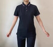 匠企印企業(yè)工作服定制工衣polo短袖t恤刺繡文化衫定做團體服印字印logo 經(jīng)典間色-藏青 XL 曬單實拍圖