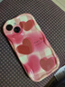 雅思戀 少女粉色暈染愛(ài)心適用iPhone14手機(jī)殼蘋(píng)果13promax全包防摔12/11硅膠軟殼小眾 三個(gè)愛(ài)心【波浪邊】 iPhone 14 曬單實(shí)拍圖