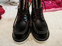 玩累了的孩子玩兒US系列875 意大利V底頭層牛皮固特異工裝靴美式復古 HUE茶芯皮#W0黑色+V底377K E楦 41 曬單實(shí)拍圖