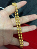 興穎金包銀圓珠項(xiàng)鏈男士黃金光面空心霸氣999足金純銀項(xiàng)鏈送男友禮物 金1.4克-總重約25克-5毫米圓珠項(xiàng)鏈 曬單實(shí)拍圖