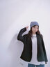 佰思騰 帽子女冬天韓版潮毛線帽男女加絨保暖套頭百搭包頭帽月子帽冷帽日系針織堆堆帽男 加厚款藍(lán)灰 M(56-58cm) 曬單實(shí)拍圖