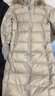 君羽戶外服羽絨服女長(zhǎng)款過(guò)膝800蓬白鵝絨加厚時(shí)尚大毛領(lǐng)鵝絨服E52094 茶灰 S （推薦100斤以下） 曬單實(shí)拍圖