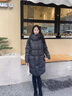 高梵黑金鵝絨服機能4.0五格羽絨服男女同款中長款冬裝外套 高定騎士黑 XS 曬單實拍圖