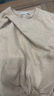 edition毛衣女冬新款小眾解構(gòu)扭結(jié)不對稱衣擺套頭羊毛羊絨衫 卡其色 L/170 曬單實(shí)拍圖