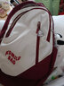 匡睿書(shū)包女高中大學(xué)生美式復古大容量雙肩包韓版潮流初中生背包旅行 酒紅色（加帕恰狗） 曬單實(shí)拍圖