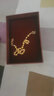 中國(guó)黃金（CHINA GOLD）足金999磨砂光珠黃金手鏈?zhǔn)执团笥牙掀艐寢屍呦η槿斯?jié)禮物 約 6.45g 曬單實(shí)拍圖