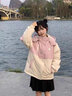 與欣羽棉襖絨服女外套秋冬款女生棉服女裝學(xué)生棉衣棉服女連帽面包服 圖片色 均碼 曬單實(shí)拍圖