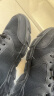 特步男鞋跑步鞋新款夏季厚底旅游透气轻便皮网面休闲运动鞋慢跑鞋子男 黑色 41 实拍图