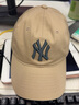 美職棒（MLB）旗艦官方男女帽子春夏軟頂運動(dòng)棒球帽休閑遮陽(yáng)帽鴨舌帽生日禮物 紐約洋基隊/沙棕色/66 均碼 F 曬單實(shí)拍圖