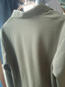 皮爾卡丹（pierre cardin）純棉男士長(zhǎng)袖t恤春秋季翻領(lǐng)打底polo體恤衫男裝寬松休閑大碼衛(wèi)衣 長(zhǎng)袖2401豆綠X XL 175 135-150斤 曬單實(shí)拍圖