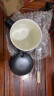 传旗陶瓷马克杯带勺盖咖啡杯牛奶杯早餐杯办公杯男女茶杯描金黑350ml 实拍图