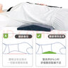 XBC天然乳膠腰墊床上護腰枕平躺睡覺(jué)腰間盤(pán)突出專(zhuān)用乳膠腰墊靠墊薄 【護腰墊】配淺藍冰絲枕套 曬單實(shí)拍圖