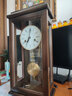 冬柏銅機芯機械掛鐘中式實(shí)木發(fā)條鐘表客廳復古機械鐘老式報時(shí)掛表 栗木色 羅馬表盤(pán) 58cm 曬單實(shí)拍圖