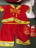 抓周衣服男抓周衣服男寶寶周歲女春秋滿月百天一周歲中國風夏季嬰兒狀元唐裝 歲歲平安夏款短袖+帽+鞋+襪 +長 100 曬單實拍圖