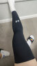 安德玛（UNDERARMOUR）运动护全腿护膝防护具男女健身训练骑行跑步足球篮球袜套 黑色M码 实拍图