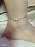 銀千惠990足銀腳鏈女士時(shí)尚足鏈飾品紀念輕奢情人節生日禮物送女友老婆 鳳鈴腳鏈 精美禮盒 曬單實(shí)拍圖