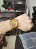歐品客瑞士認證品牌手表男陀飛輪龍表男士手表鏤空機械表夜光防水男表 歐品客-3176陀飛輪-鋼帶全金色 曬單實(shí)拍圖