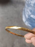 中國黃金（CHINA GOLD）心形永恒的愛(ài)黃金手鐲女999足金鐲子金手鐲送女友老婆生日禮物 金重約5.2g 62# 曬單實(shí)拍圖