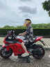 孩兒乖?xún)和妱?dòng)車(chē)摩托車(chē)大號寶寶玩具車(chē)可坐大人雙人3-17歲男女三輪摩托 4-13歲升級加大版+手轉加速白+閃光輪 曬單實(shí)拍圖