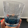 karphome卡普家居日本進(jìn)口威士忌酒杯冰裂紋玻璃杯手工星空杯家用冷水杯子 暗夜藍(lán)（260ML） 曬單實(shí)拍圖