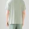 南極人男士睡衣夏季短款套頭家居服套裝 高級(jí)綠 2XL  曬單實(shí)拍圖