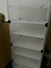 樂(lè )活時(shí)光簡(jiǎn)易鞋柜多層組裝樹(shù)脂膜片防塵鞋架金屬支架宿舍家用玄關(guān)收納柜 2列10層-白色透明門(mén) 曬單實(shí)拍圖