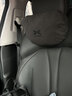 商政小鵬P7專(zhuān)用汽車(chē)頭枕護頸枕P5/G3I/G9車(chē)載套裝黑科技內飾擺件腰靠 小鵬- 炭黑色 頭枕（1對） 曬單實(shí)拍圖