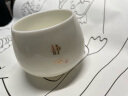 不拙羊脂玉主人杯单杯高端茶碗茶盏喝茶专用德化白瓷单个陶瓷功夫茶杯 1-静心白瓷禅定杯 150ml 1只 实拍图