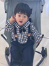 幼歌（YOUGE）寶寶時(shí)尚可愛(ài)小熊背帶褲嬰幼兒撞色英倫學(xué)院風(fēng)百搭褲子 藏青背帶褲（66-90兩用襠） 80cm 曬單實(shí)拍圖
